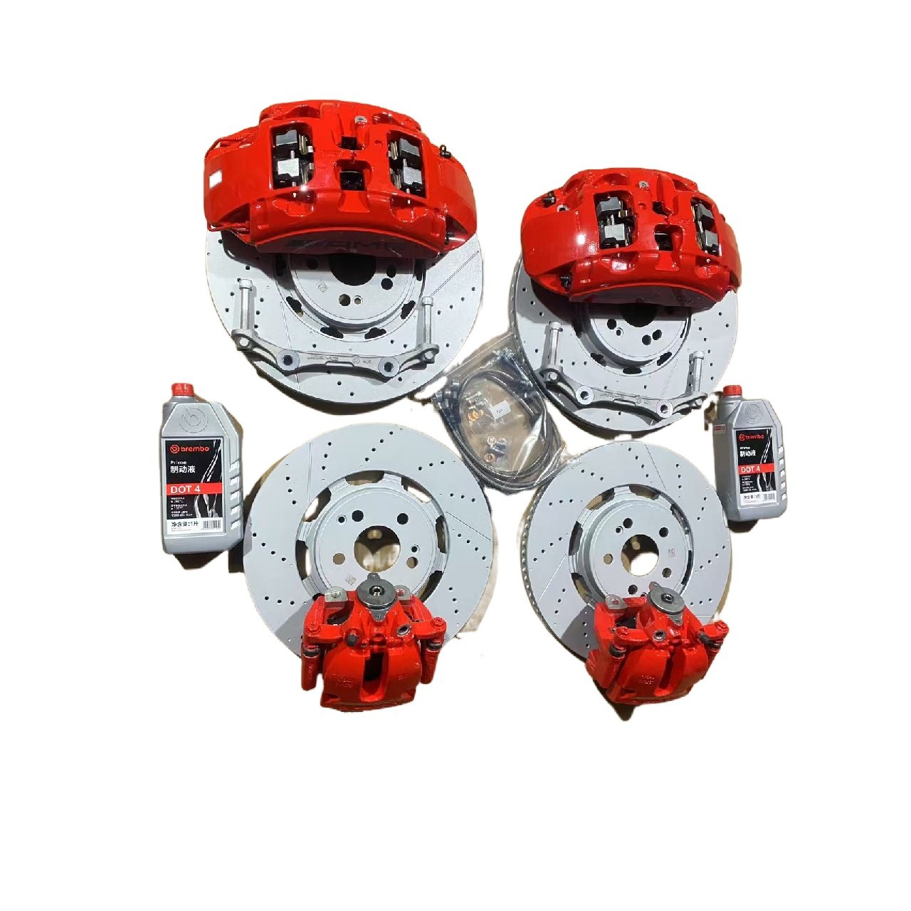 For Mercedes-Benz W166 G63 GLE43 Upgrade Calipers Front Six Rear Four GLE350GLE450ml350ml300Brake Cylinder Brake System